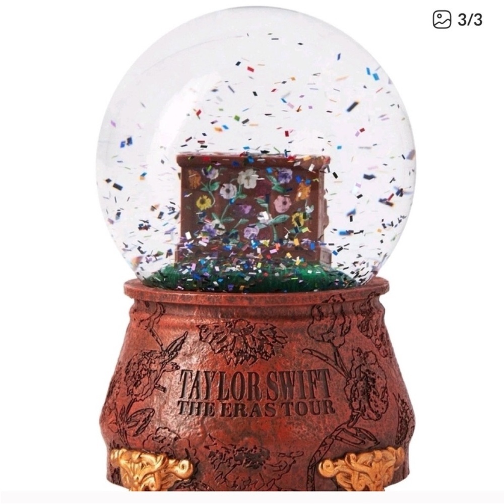 Taylor Swift The Eras Tour Globe with Brown Base
